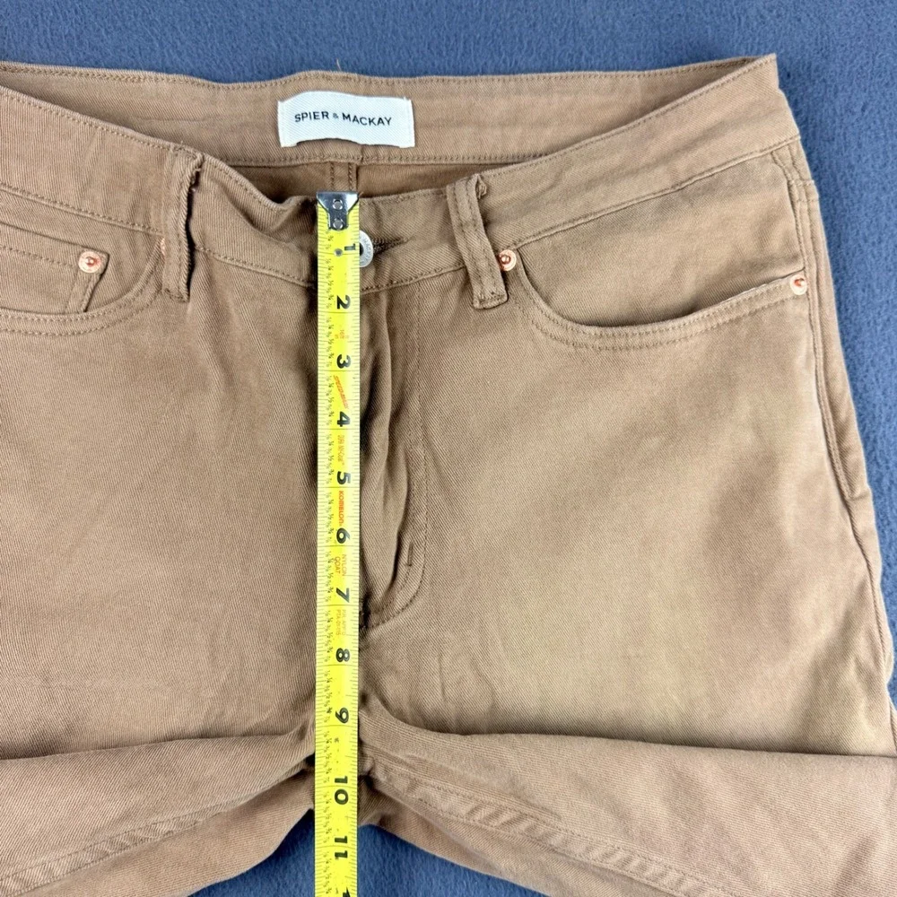 Spier & Mackay Pants Mens 33 Brown Contemporary Fit Cotton Spandex Chino Casual
